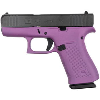 Glock 43X 3.41" 9mm Pistol, Purple - PX4350204WPFO - $479.99 - $479.99