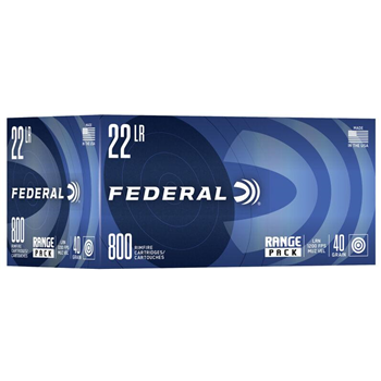 Federal Range Pack Brass .22 LR 40-Grain 800-Rounds LRN - $55.09 ($7.99 S/H on Firearms) - $55.09