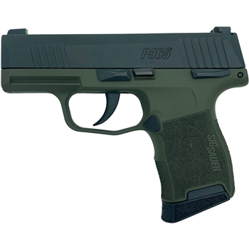 Sig Sauer P365 Green / Black GrabAGun Exclusive 9mm 3.1" Barrel 10-Rounds Manual Safety - $699.99 ($7.99 S/H on Firearms) - $699.99