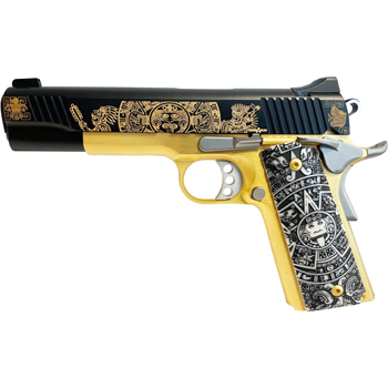Kimber Custom II Two Tone 24 Carat Gold / Black "Aztec" Style 45ACP 5" Barrel 7-Rounds GrabAGun Exclusive - $1558.99 ($7.99 S/H on Firearms) - $1,558.99