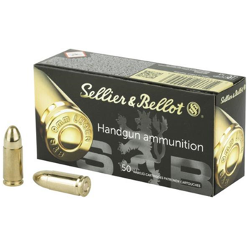 Sellier &amp; Bellot SB9B Handgun 9mm 124 gr Full Metal Jacket (FMJ) 50 Bx - $15.72 - $15.72