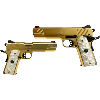 Kimber Stainless II 24 Carat Gold / White Pearl .45ACP 5-inch 7rd Exclusive - $1599.99 ($7.99 S/H on Firearms) - $1,599.99