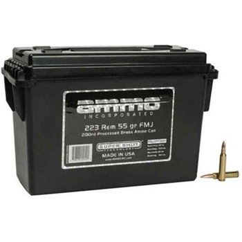 Ammo Inc 55gr .223 Rem FMJ Ammo, 200rd - 223055FMJ-A200 - $89.99 - $89.99