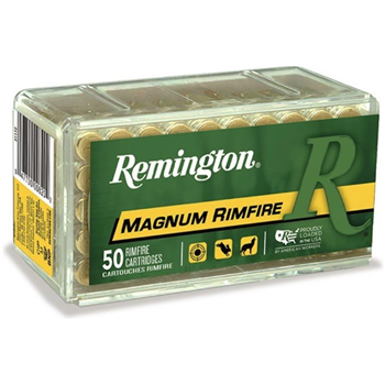 REMINGTON AMMO 22 WMR Magnum Rimfire 40Gr JHP 50rd - $13.83 - $13.83