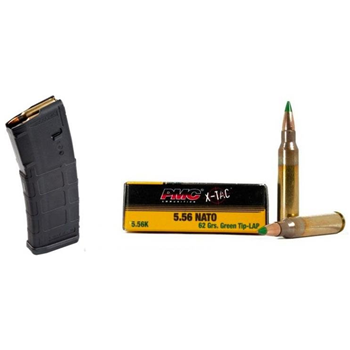 200rds of PMC X-TAC 62gr LAP 5.56 Ammo &amp; 10 Magpul PMAG 30rd 5.56 Magazines - $179.99 - $179.99