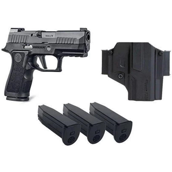 Sig P320 9mm 3.6" Barrel 3-15Rnd X R2 Night Sights Plate X Holster - $617.38 - $617.38
