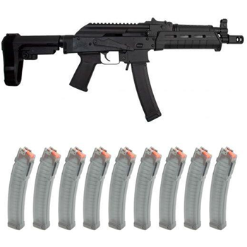 PSA AK-V 9mm MOE SBA3 Pistol, Black With 10 Magazines - $899.99 + Free Shipping - $899.99