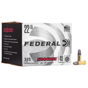 Federal Championion Training Rimfire 22 Long Rifle 325 Count - $24.98 - $24.98
