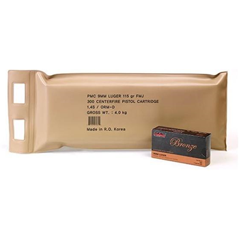 PMC Bronze 9mm 115gr FMJ 300 Round Sealed Battle Pack - $89.99 - $89.99