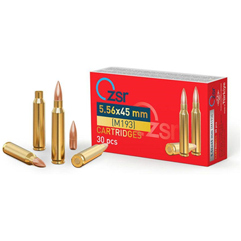 ZSR M193 55 gr FMJ 5.56x45 Ammunition, 30 Rounds - M193 - $14.99 - $14.99