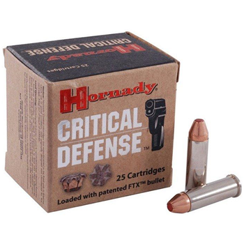 HORNADY 38 Spl 110Gr FTX Critical Defense 25pk Ammo - $24.29 - $24.29