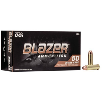 CCI Blazer Brass .38 Special Ammo 125gr FMJ 50 Rounds - $28.99 - $28.99