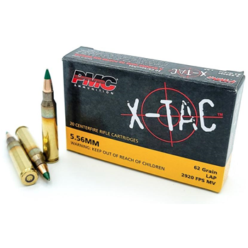 PMC X-TAC 5.56x45mm M855 Green Tip 62 Grain FMJ 1000 Rounds - $449 - $449.00