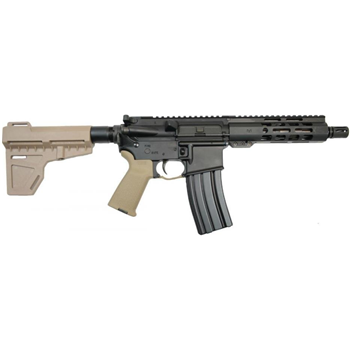 PSA 7.5" Pistol-Length 5.56 NATO 1/7 Nitride M-Lok MOE Shockwave Pistol, FDE - $549.99 - $549.99