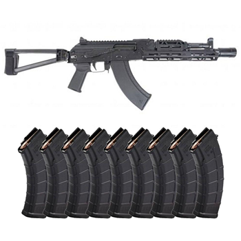 PSA AK-104 7.62x39mm Triangle Side Folding Pistol with JL Billet Rail and Picatinny Railed Dust Cover With 10 Mags - $999.99 + Free Shipping - $999.99