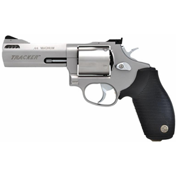 TAURUS 44 Tracker 44 Mag/44 Spl 4" SS 5rd Adj Sights - $501.99 (Free S/H on Firearms) - $501.99