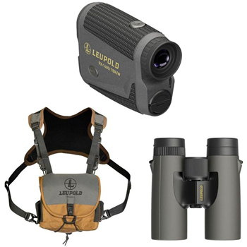 Leupold RX-1400i TBR/W Rangefinder &amp; BX-1 Timberline 10x42 Binoculars w/ Go Afield Harness Bundle - $279.99 - $279.99