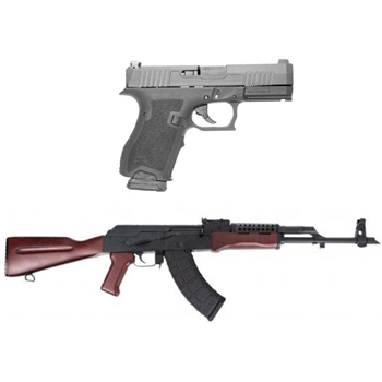 PSA AK-47 GF3 Forged Classic Redwood Rifle &amp; PSA Dagger Compact 9mm Extreme Carry Cut Pistol With Night Sights - $899.99 + Free Shipping - $899.99