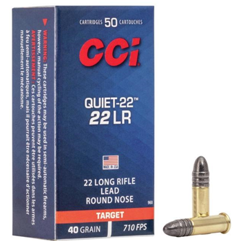 CCI 22 LR 40Gr Quiet-22 710 FPS LRN 50rd - $4.99 - $4.99