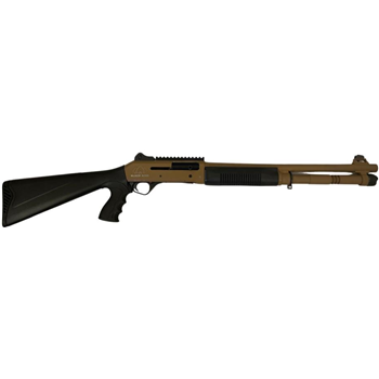 Black Aces Tactical Pro S4 12 Gauge Shotgun Semi-Auto18.5", FDE/Black - $429.99 - $429.99