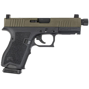PSA Dagger Compact 9mm Pistol With Extreme Carry Cuts RMR Slide, Ameriglo Lower 1/3 Co-Witness Sights, &amp; Threaded Barrel - 2-Tone Sniper Green With PSA Soft Case - $359.99 shipped - $359.99