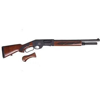 Black Aces Tactical 12ga 6rd 18.5" Lever Action Shotgun, Walnut - BATPSLW - $279.99 - $279.99