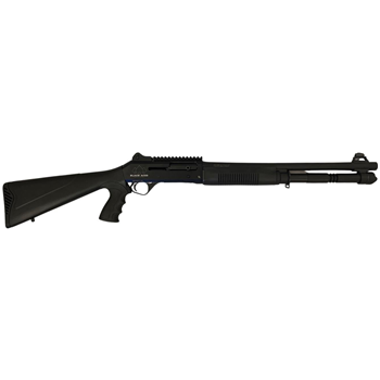 Black Aces Tactical Pro S4 12 Gauge Shotgun Semi-Auto 18.5", Black - $399.99 - $399.99