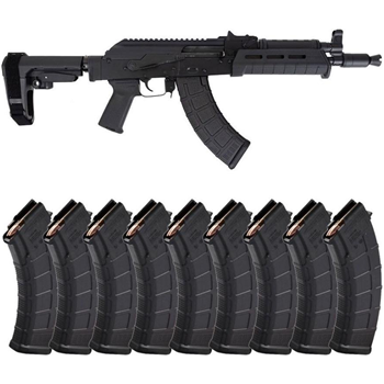PSA AK-P GF3 MOE SBA3 Pistol, Black With 10 Magazines - $899.99 + Free Shipping - $899.99