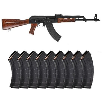 PSA AK-47 GF3 Forged Rifle, Imitation "Bakelite" With SA Railed Gas Tube With 10 Magazines - $799.99 + Free Shipping - $799.99