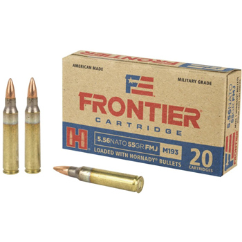 Hornady Frontier 5.56 NATO 55 Grain FMJ 20rds - $10.99 - $10.99