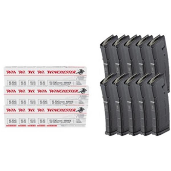 Brownells 5.56 NATO 55Gr FMJ 300Rnd w/ 10 PMAG GEN2 30Rnd PMAGS - $305.99 w/code "TA10" - $305.99