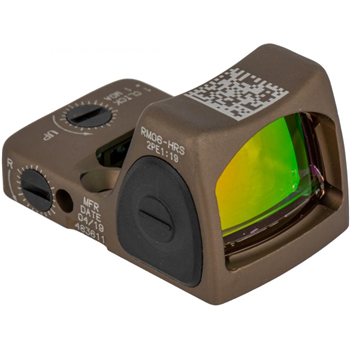 Trijicon RMR Type 2 HRS Adjustable LED Reflex Sight - 3.25 MOA Dot - Hard Anodized Coyote Brown - $449.99 - $449.99