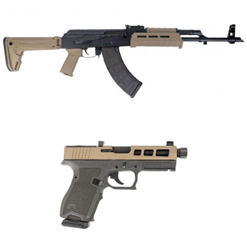 PSA AK-47 GF3 "MOEKOV" Forged Rifle &amp; PSA Dagger Compact 9mm Pistol, FDE - $799.99 + Free Shipping - $799.99
