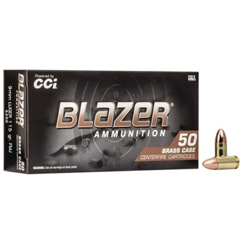 CCI Blazer 9mm Ammo 115gr FMJ 50 Rounds - $14.99 - $14.99