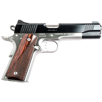 Kimber Custom II 45ACP 5" 7 Rd Fixed Sights Two Tone Black/ Stainless - $759.99 ($7.99 S/H on Firearms) - $759.99