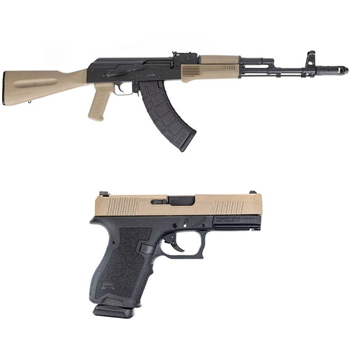 PSA AK-103 GF3 Forged Nitride Barrel Classic Polymer Rifle &amp; PSA Dagger Compact 9mm Pistol, FDE - $799.99 + Free Shipping - $799.99