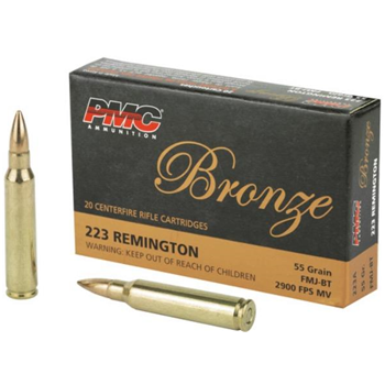 PMC 223A Bronze 223 Rem 55 gr FMJBT 20 Bx - $8.89 - $8.89