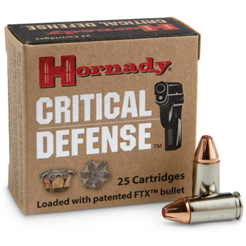Hornady Critical Defense Ammo 9mm 115Gr FTX 250 Rnd - $242.09 after code: WLS10 - $242.09