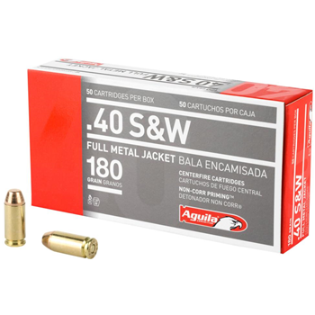 Aguila .40 S&amp;W 180gr FMJ Ammunition 300-Rounds - $100 (Free S/H over $100) - $100.00