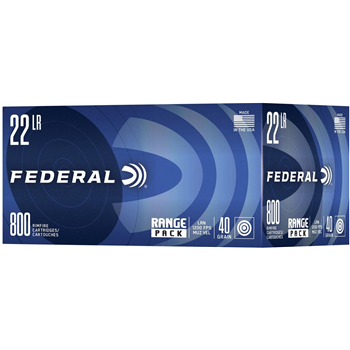 Federal 22 LR Range 40Gr LRN 800 Rnd - $66.99 + $11.99 S/H - $66.99