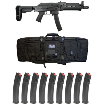 PSA AK-V 9mm MOE ALG SBA3 Pistol, Black With 10 Magazines and PSA Bag - $999.99 + Free Shipping - $999.99