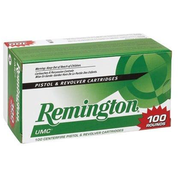 Remington UMC Brass 9mm 115Gr 100-Rounds Jacked Hollow Point - $58.19 ($7.99 S/H on Firearms) - $58.19