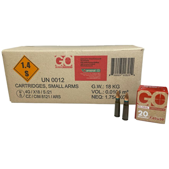 Global Ordnance 7.62x39 122gr Steel Case 1000rd Case made by Arsenal - $349.50 - $349.50