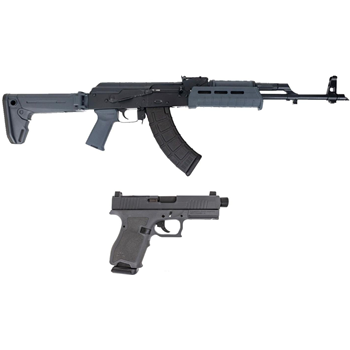 PSA AK-47 GF3 Forged "Moekov" Rifle &amp; BLEM PSA Dagger Compact 9mm Pistol, Gray - $799.99 + Free Shipping - $799.99