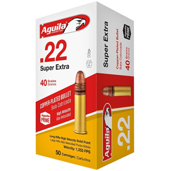 Aguila Super Extra High Velocity 22 LR 40Gr 2000 Rnd - $152.99 after code "WLS10" - $152.99