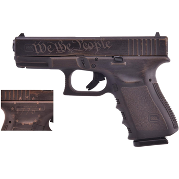 Glock 19 Gen3 Burnt Bronze Battleworn 9mm 4.02" Barrel 15-Rounds We The People - $549.99 ($7.99 S/H on Firearms) - $549.99