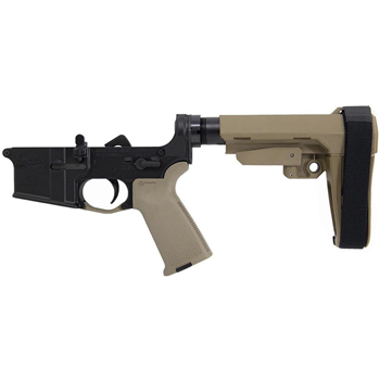 PSA AR-15 Complete Blem MOE SBA3 Pistol Lower, FDE - $179.99 + Free Shipping - $179.99