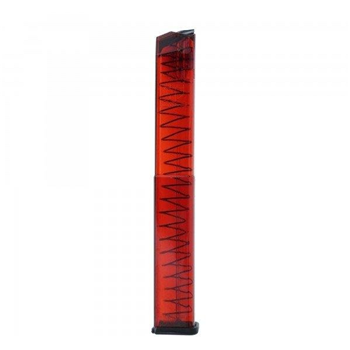 ETS 9mm 40-Round Extended Magazine for Glock (Transparent, Red) - $14.99 - $14.99