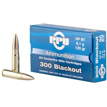 PPU Standard Rifle Ammo .300 AAC Blackout / 7.62 X 35 125GR FMJ 20Rd - $16.09 ($7.99 S/H on Firearms) - $16.09