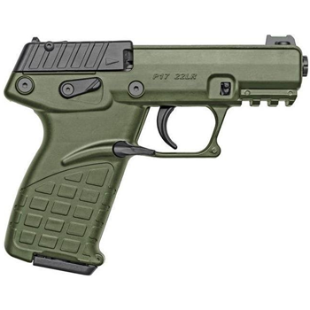 KEL-TEC P17 22 LR 3.93" TB Blued 16rd Green Polymer Frame - $227.99 (Free S/H on Firearms) - $227.99